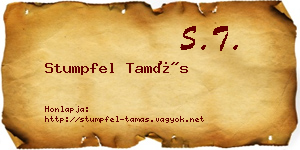 Stumpfel Tamás névjegykártya